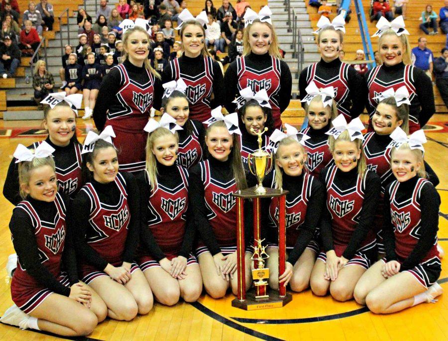 The+Harlan+County+High+School+cheerleaders+won+the+girls+division+at+the+WYMT+Mountain+Classic+on+Saturday+at+Perry+Central.+Squad+members+include%2C+front+left%2C+front+row%3A+Ally+Alred%2C+Karyssa+Lamb%2C+Breanna+Faulkner%2C+Haley+Boggs%2C+Tabitha+Kilgore%2C+Rhileigh+Alred+and+Baili+Boggs%3B+middle+row%3A+Whitney+Hensley%2C+Shawnee+Cress%2C+Keke+Gist%2C+Makayla+Walters+and+Kerstin+Perkins%3B+back+row%3A+Madison+Tolliver%2C+Amber+Goodin%2C+Peyton+Griffin%2C+Katiera+Lewis+and+Stacey+Huff.