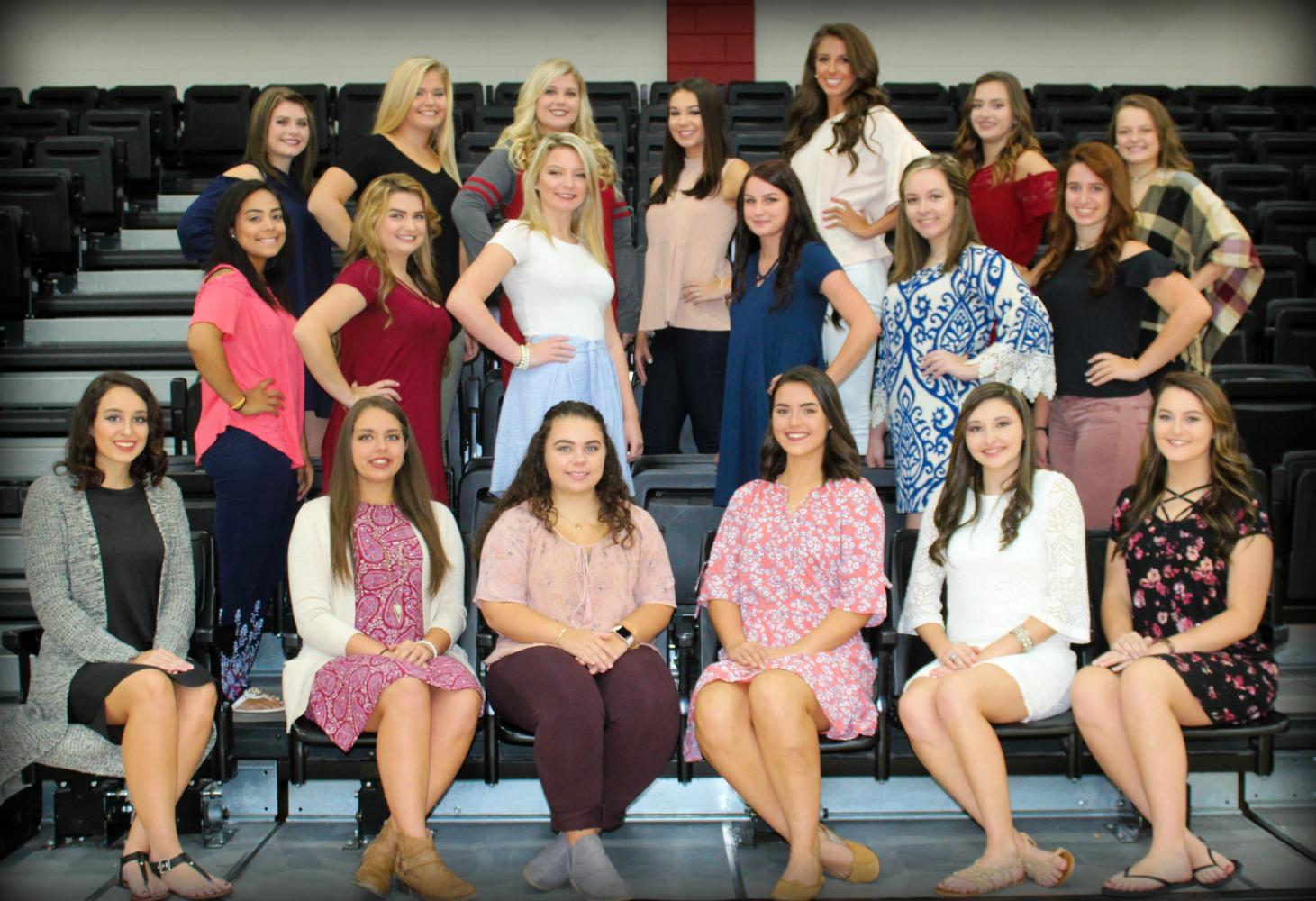 The Harlan County HIgh School homecoming queen will be crowned in ceremonies before Friday's game against Knox Central. Senior candidates include, from left, front row: Dacey Bailey, Chelsey Caldwell, Regan Caudill, Allison Cook, Shawnee Cress and Emily Eldridge; middle row: Kali King, Kerstin Perkins, Brooke Hensley, Hannah Housley, Breanna Madison and Kailee Ewald; back row: Grayson Raleigh, Taylor M. Johnson, Chelsey Noe, Brooke Pace, Blair Green, Karyssa Lamb and Brianna Smith; not pictured: Megan Witt.