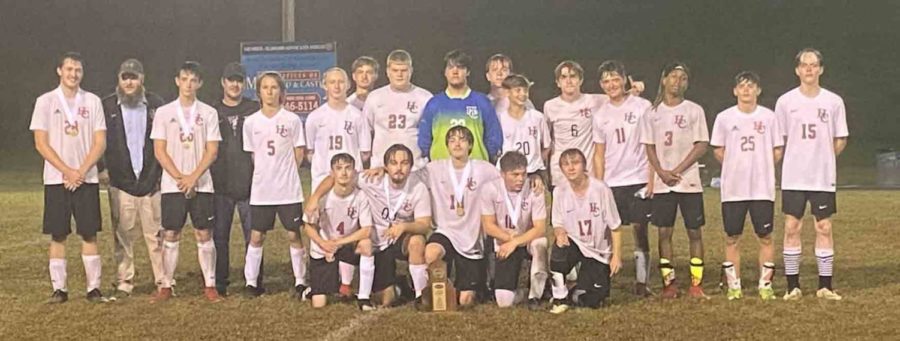 The Harlan County soccer team captured the 50th District Tournament title with a 2-1 win over Barbourville on Wednesday. The 8-6 Black Bears advance to regional competition.