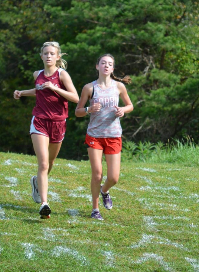 Harlan County freshman Peyton Lunsford, pictured in action earlier this season, won the Southeastern Kentucky Conference meet on Tuesay with a time of 23:30.34.
