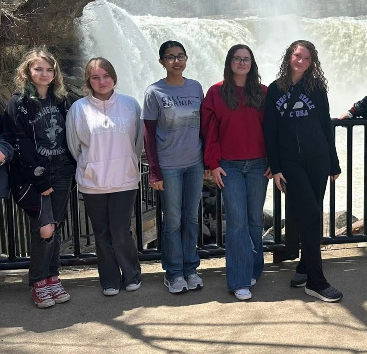 Members of the Harlan County High School Radio Club include, from left, Katherine Epling, Harlie Peterson, Bani Chaudhari, Payton Hobbs and Jessica Witt.